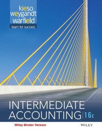 INTERMEDIATE ACCOUNTING 16th Edition