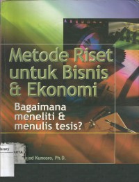 METODE RISET UNTUK BISNIS & EKONOMI