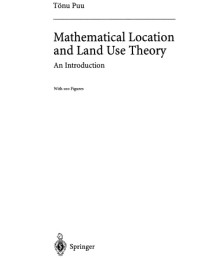 Mathematical Location and Land Use Theory : An Introduction